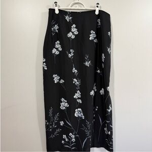 Vintage Dark Navy Maxi Skirt